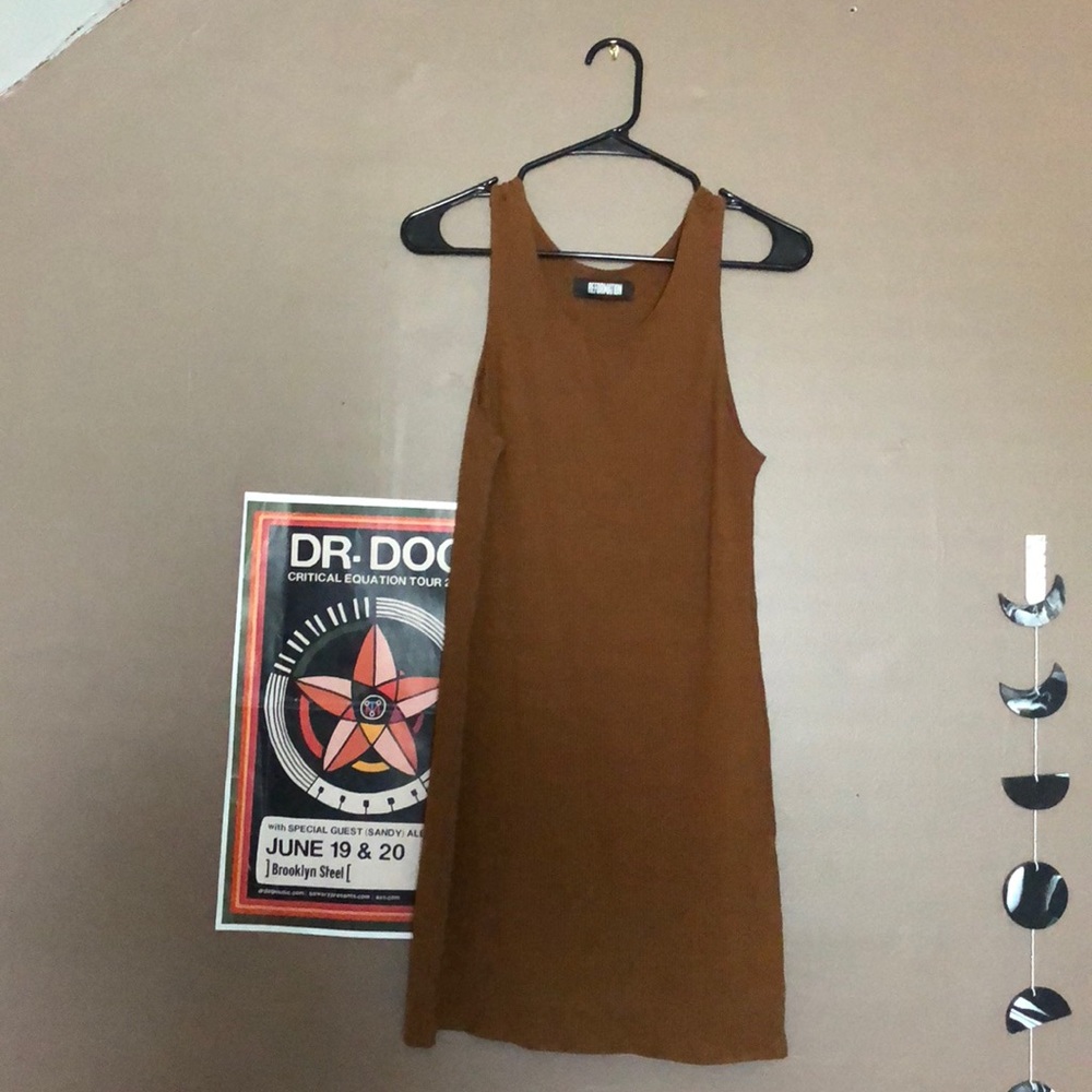 Reformation Tan Shift Tank Dress